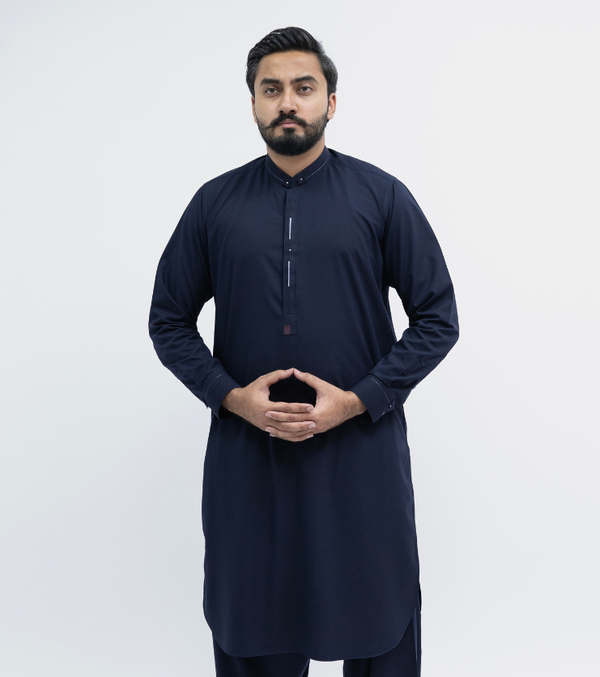 Classic Round half Band Navy Blue