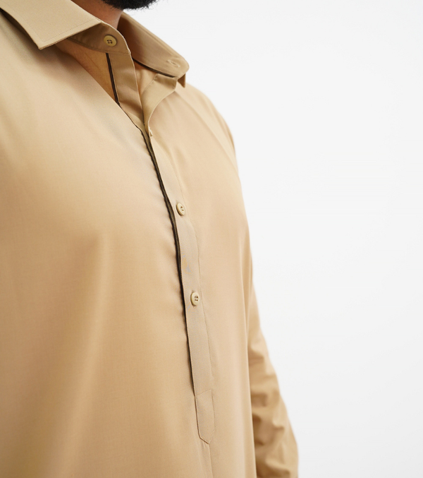 Classic Spread Collar Khakhi