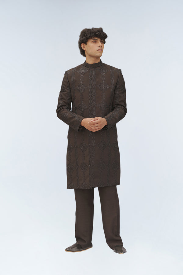 NEVA BLACK SHERWANI