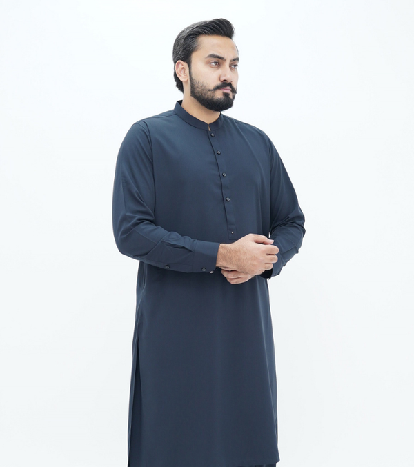 Classic Straight half Band Charcoal Grey