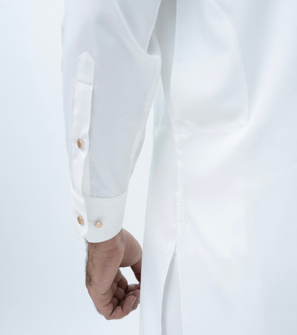 Classic Straight half Band Off-White