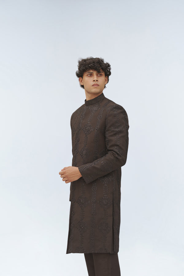 NEVA BLACK SHERWANI