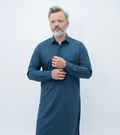 Classic Spread Collar Teal Blue