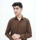 Classic Spread Collar Dark Brown
