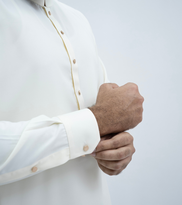 Classic Straight half Band Ivory