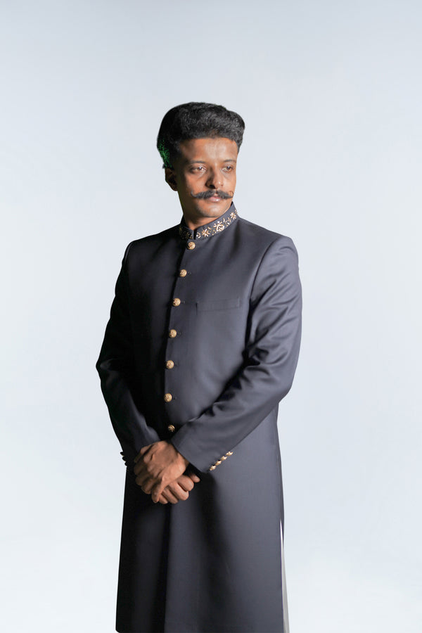 SEVDA NAVY BLUE SHERWANI
