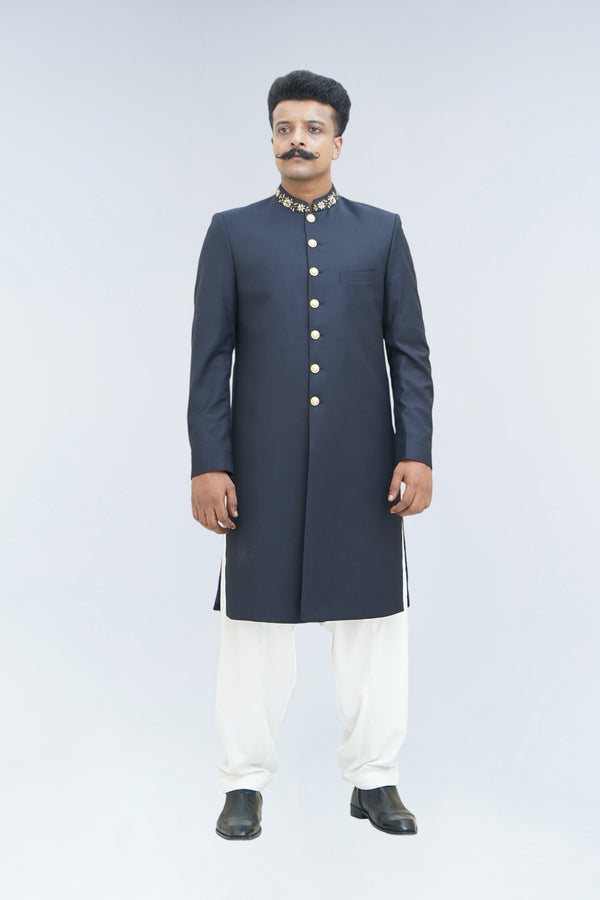 SEVDA NAVY BLUE SHERWANI