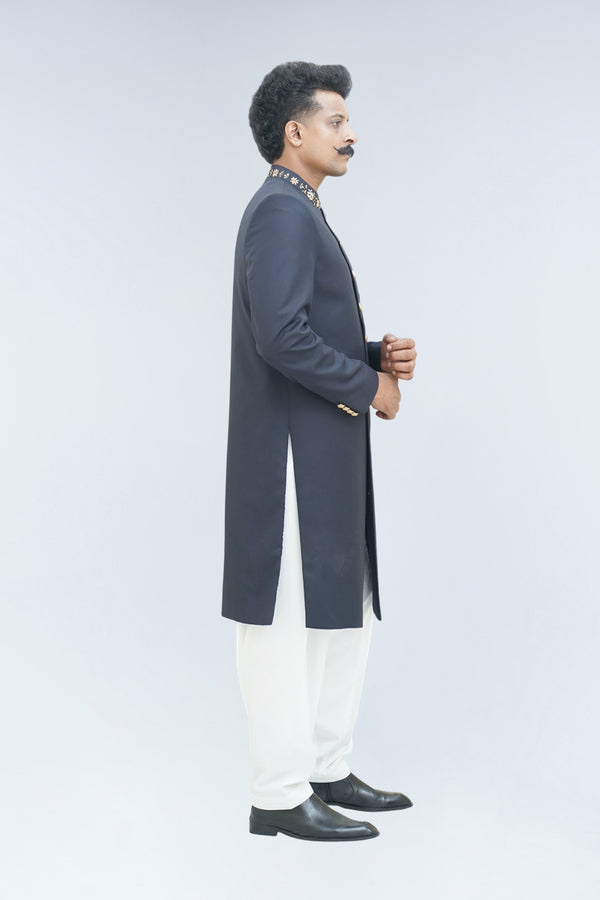 SEVDA NAVY BLUE SHERWANI