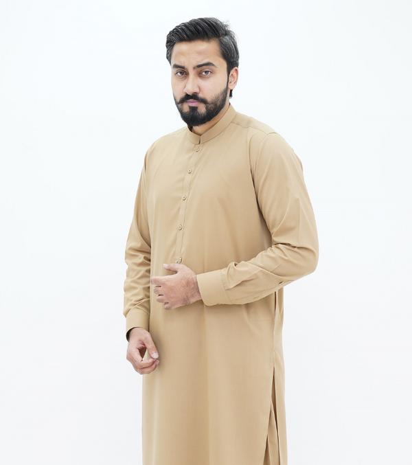 Classic Straight half Band Khakhi
