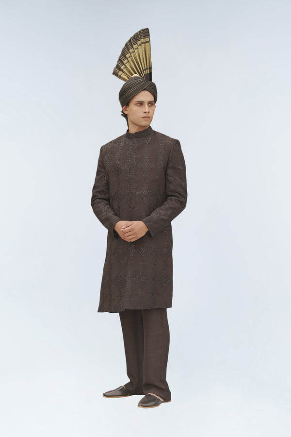 NEVA BLACK SHERWANI