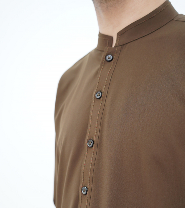 Classic Straight half Band Dark Brown