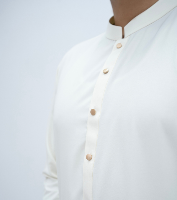 Classic Straight half Band Ivory