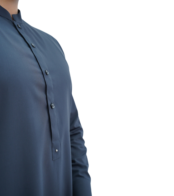 Classic Straight half Band Charcoal Grey
