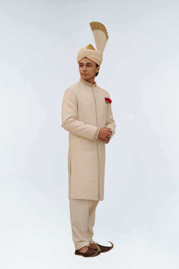 YADIGAR IVORY SHERWANI