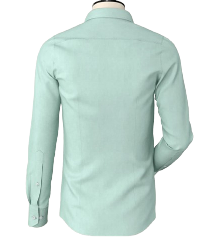 Aqua Green Irish Linen Button Down Shirt