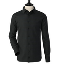 Black Classic Spread Collar Shirt