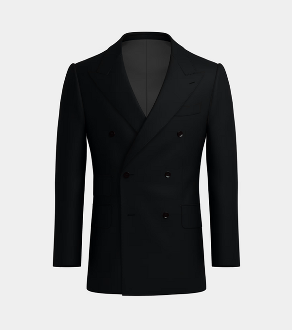 Black Double Breasted Suit