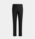Black High Waisted Side Adjuster With Turn Up Pant