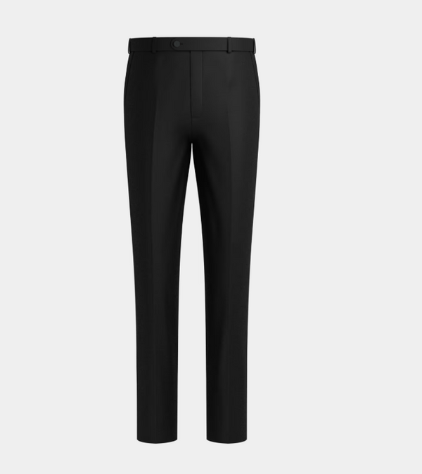 Black Peak Lapel Three Piece Suit