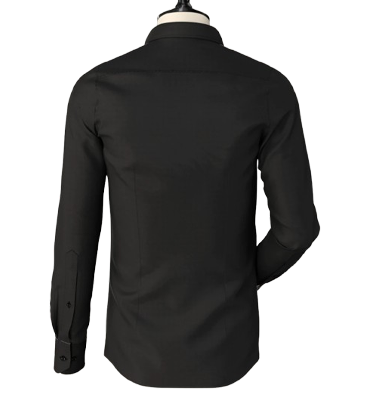 Black irish Linen Button Down Shirt