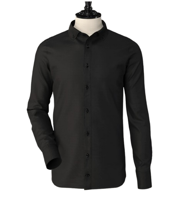 Black irish Linen Button Down Shirt