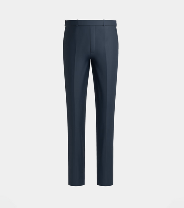 Navy Blue Double Breasted Shawl Lapel Tuxedo Suit