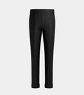 Charcoal Grey  High Waisted Side Adjuster With Turn Up Pant
