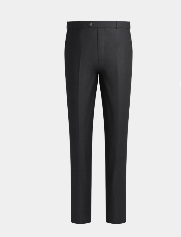 Charcoal Grey Peak Lapel Three Piece Suit