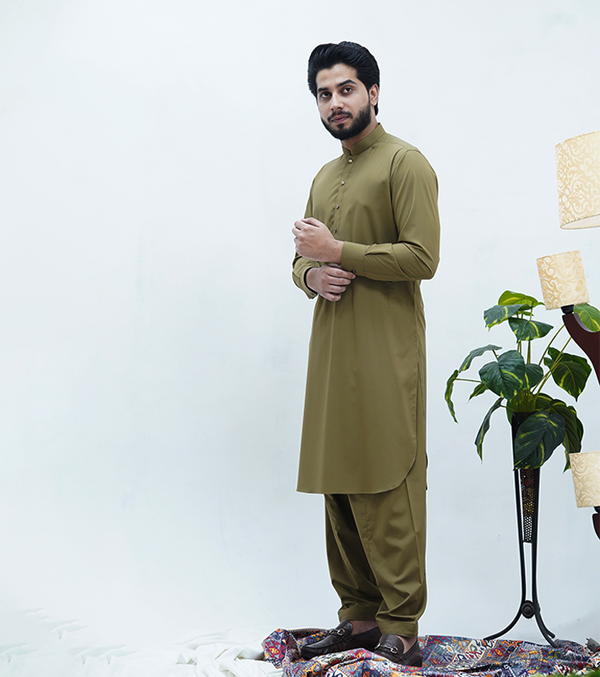 Khaki Kurta Shalwar