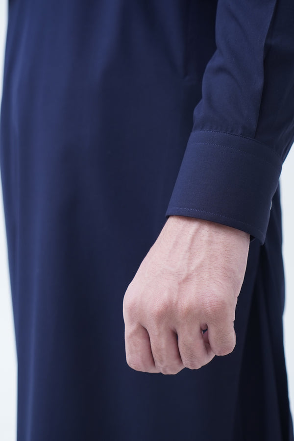 Classic Straight half Band Navy Blue