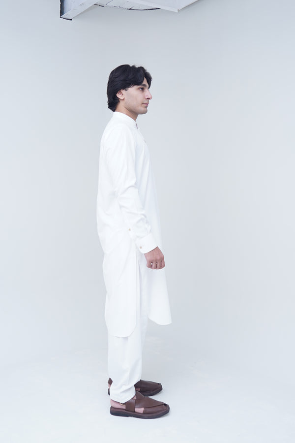 Classic Round half Band Off-White