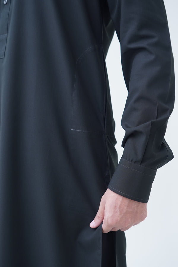 Classic Straight half Band Jet Black