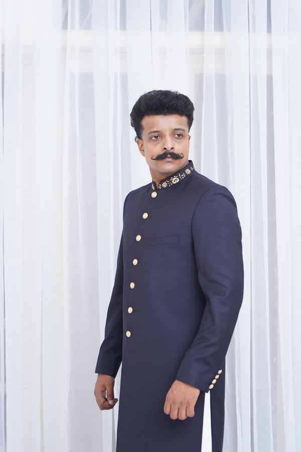 SEVDA NAVY BLUE SHERWANI