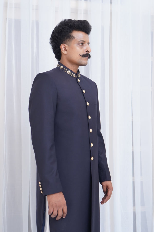 SEVDA NAVY BLUE SHERWANI