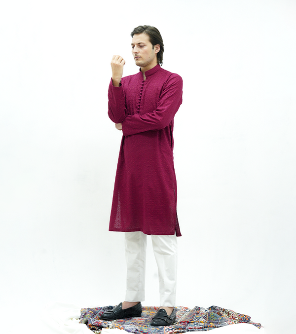 Berry Wine Kurta