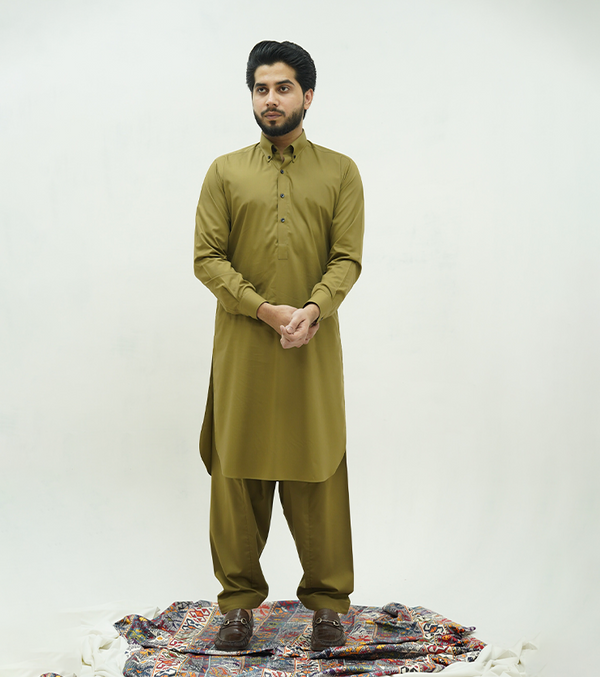 Khaki Shalwar Kameez