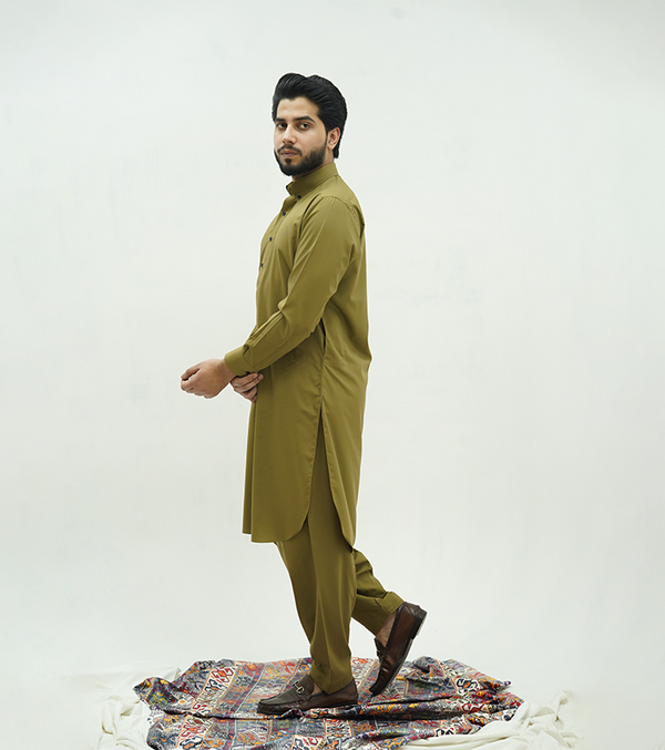 Khaki Shalwar Kameez