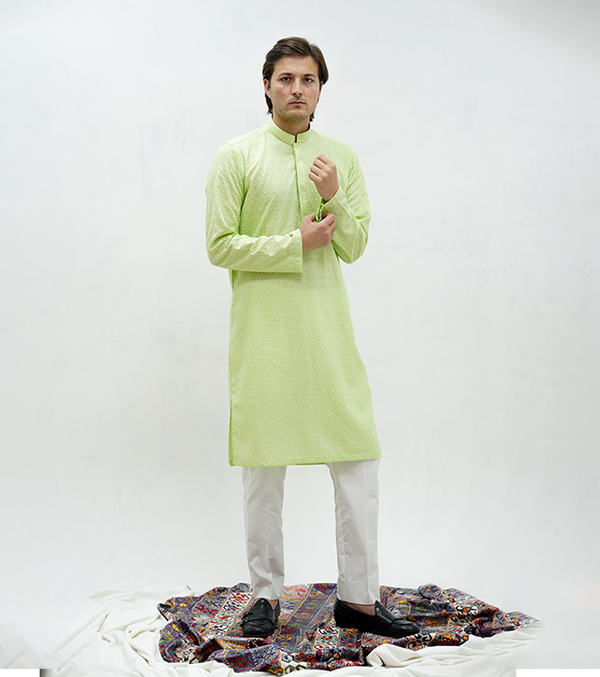 Pistachio Green Kurta