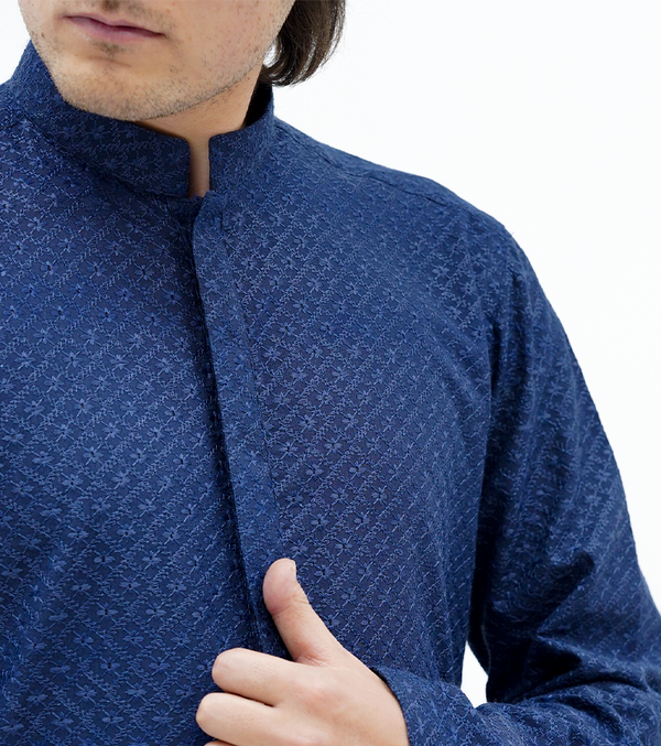 Navy Blue Kurta