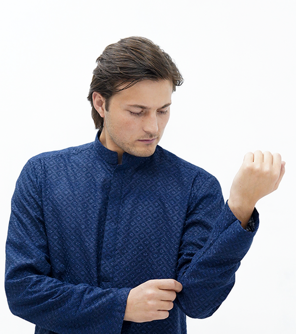 Navy Blue Kurta