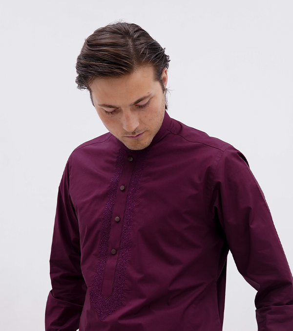 Deep Purple Kurta