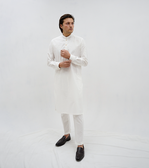 Pearl White Kurta