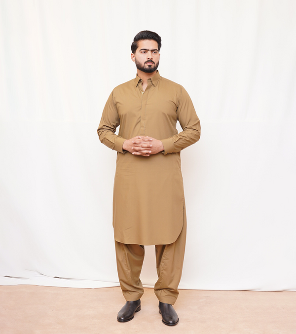 Khaki Shalwar Kameez