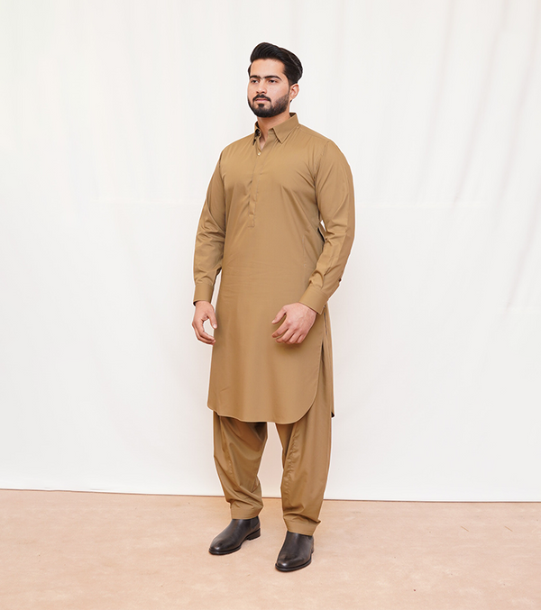 Khaki Shalwar Kameez