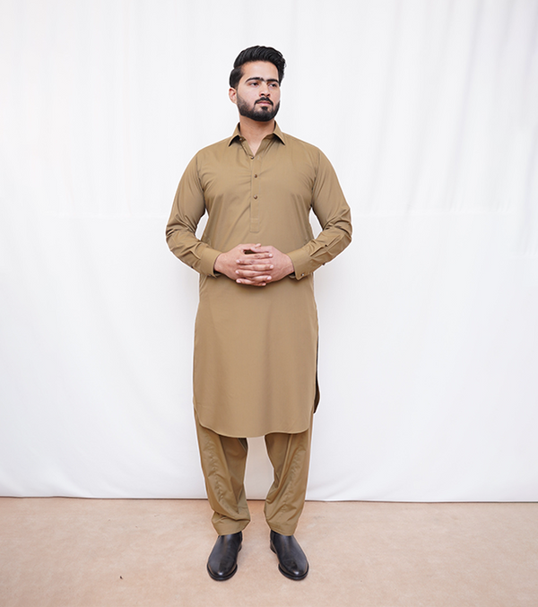 Khaki Shalwar Kameez