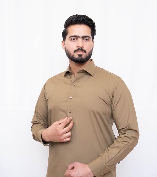 Khaki Shalwar Kameez