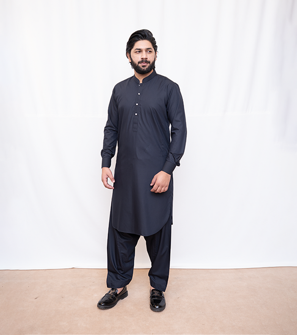 Navy Blue Kurta Shalwar