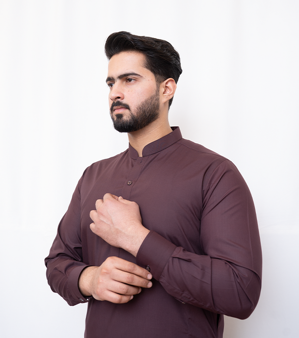 Marron Kurta Shalwar