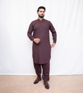 Marron Kurta Shalwar