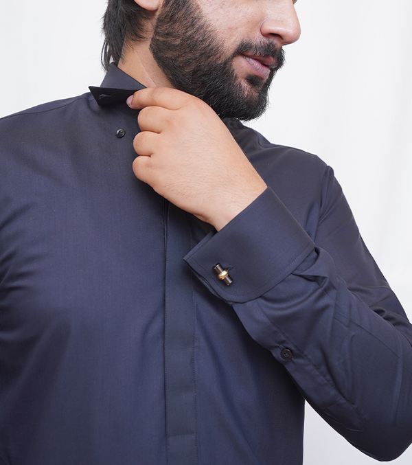 Navy Blue Shalwar Kameez